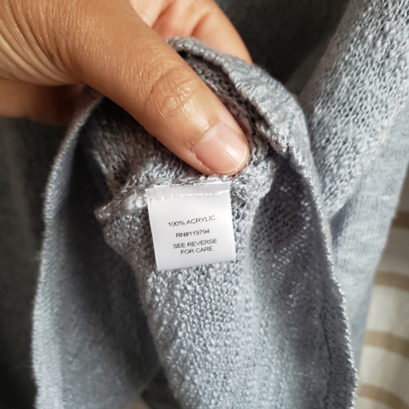 Live and Let Live | Blue Knit Sweater and Scarf - Picture 5 of 6